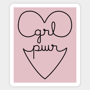 Girl Power Grlpwr Grl Pwr Sticker